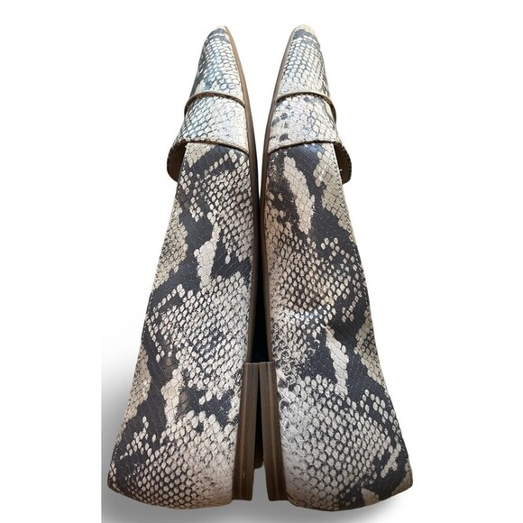 Womens Cole Haan Gray Leather Snake Print Pointed Toe Ballet Flats Size US 10B - Picture 5 of 12